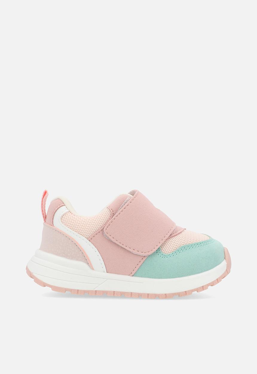 Pop Candy - Colour block sneakers - pink & sage green
