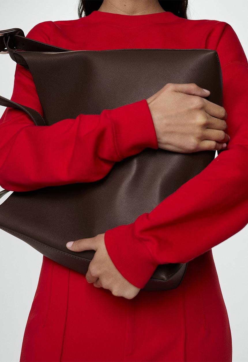 MANGO - Bag winnie - dark brown
