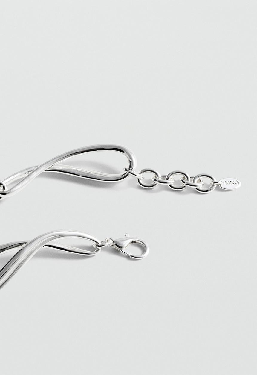 MANGO - Necklace coco - silver