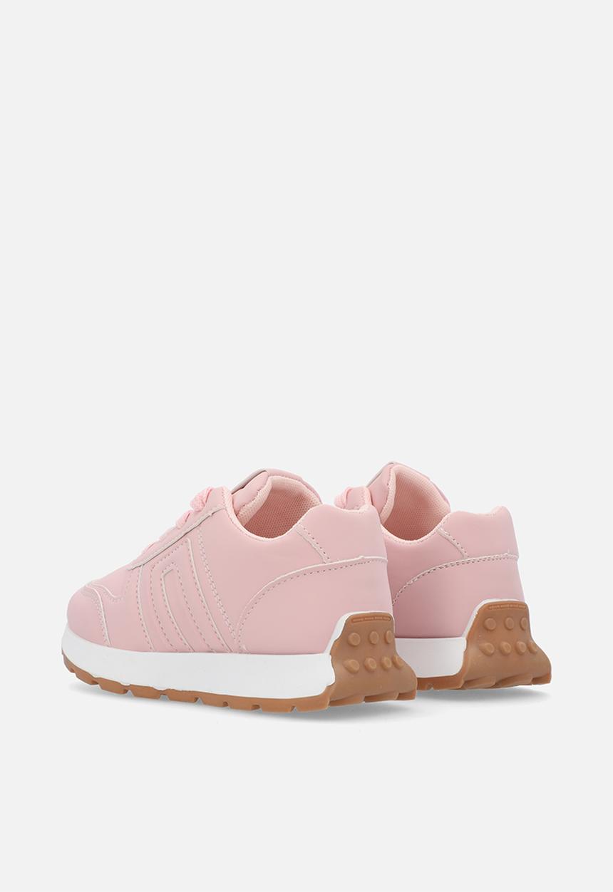 Pop Candy - Lace up sneakers - pink & white