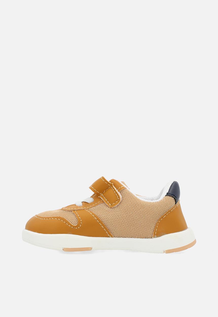 Pop Candy - Lace up & velcro hi top sneakers - brown