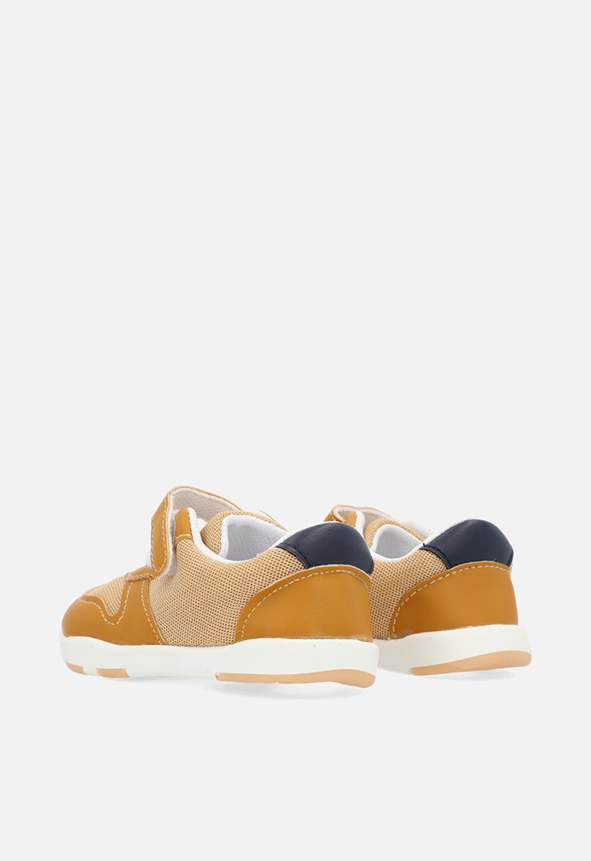 Pop Candy - Lace up & velcro hi top sneakers - brown