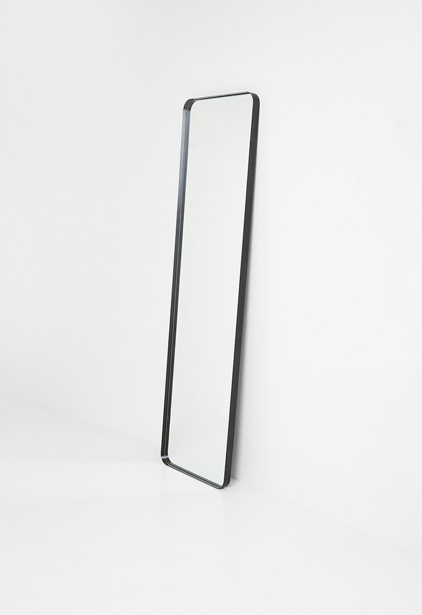 Sixth Floor - Aluminium Framed Full Length Mirror - Black