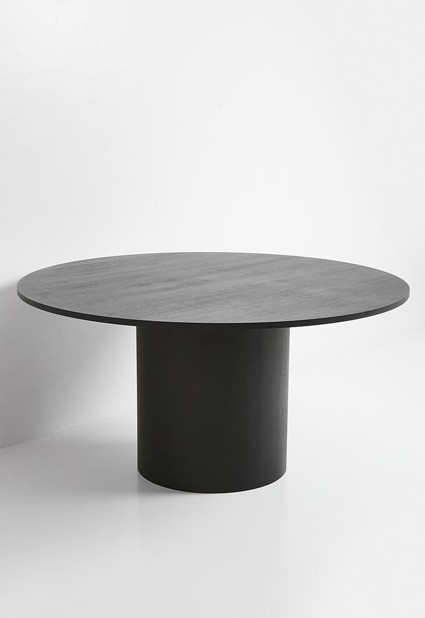 Sixth Floor - Halle wooden dining table - black