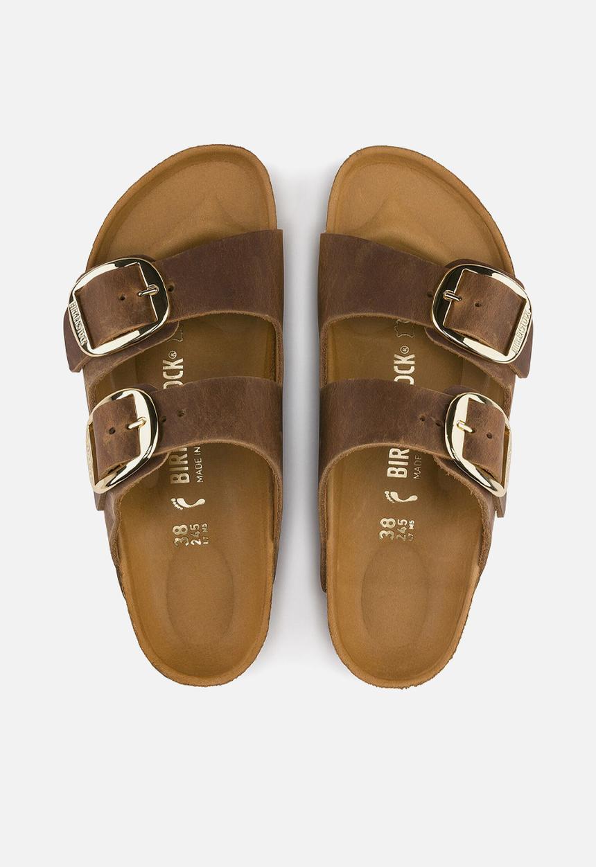 Birkenstock - Arizona big buckle oiled leather narrow - cognac