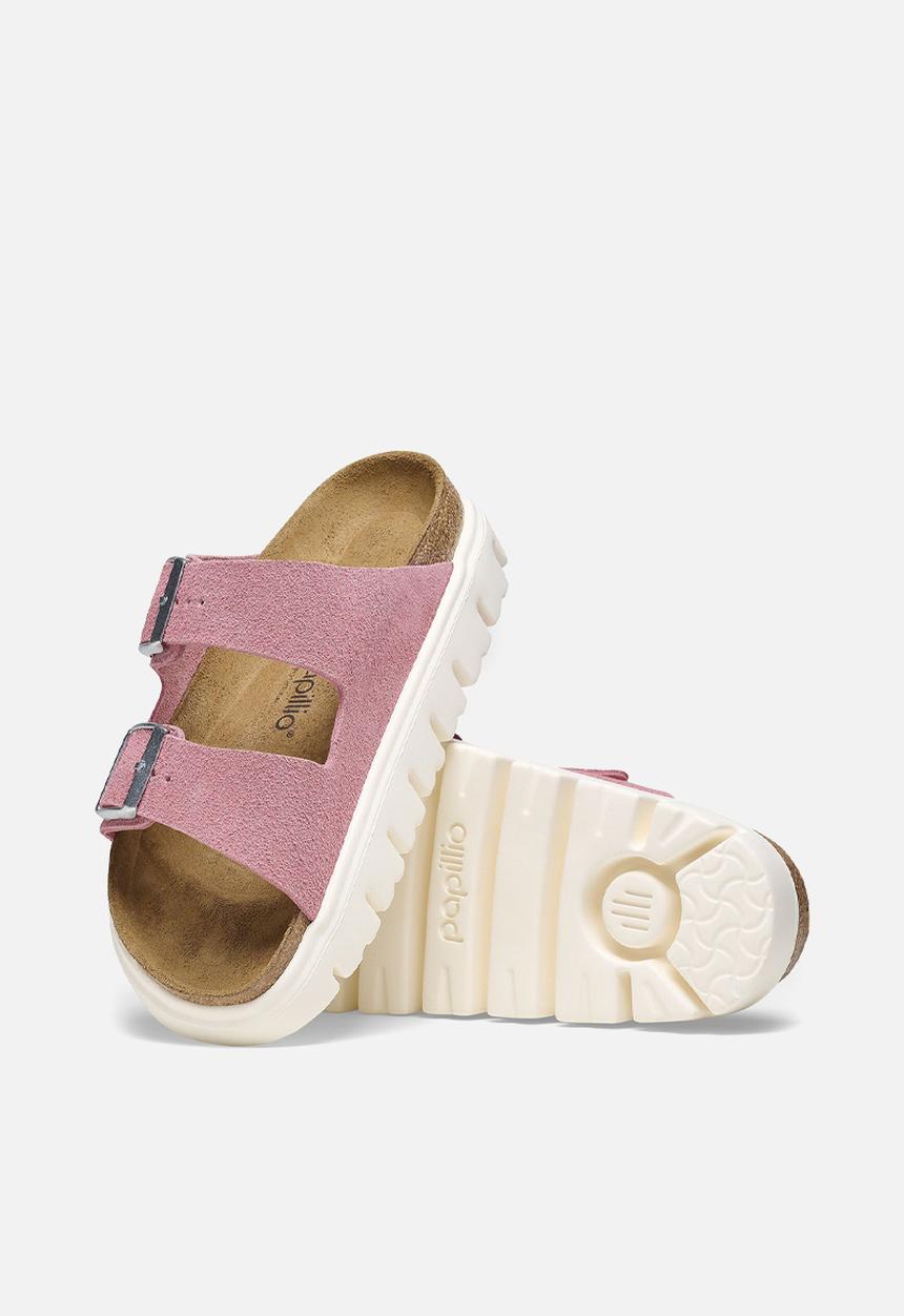 Birkenstock - Arizona chunky suede leather narrow - candy pink