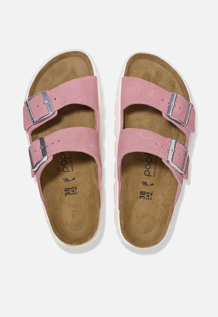 Birkenstock - Arizona chunky suede leather narrow - candy pink