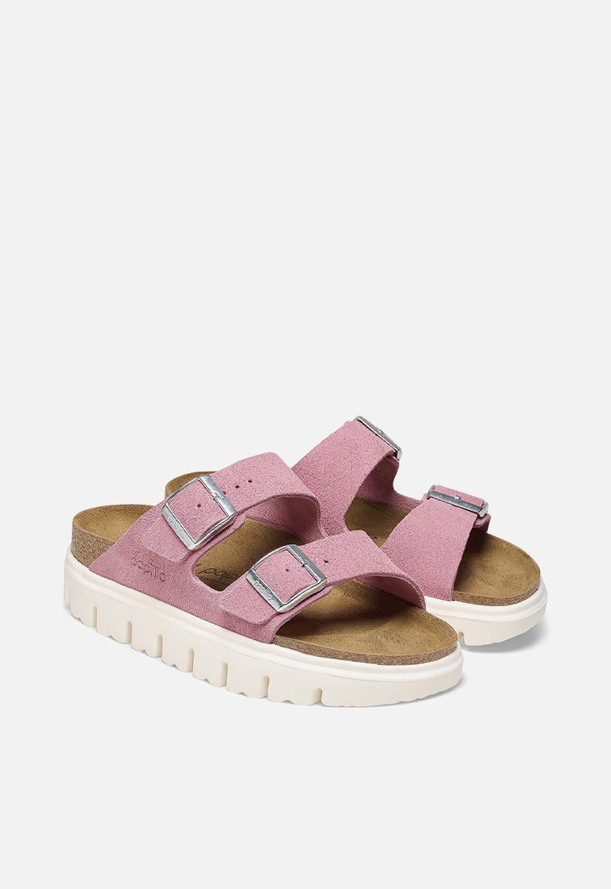 Birkenstock - Arizona chunky suede leather narrow - candy pink