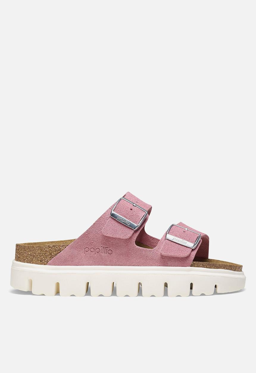 Birkenstock - Arizona chunky suede leather narrow - candy pink