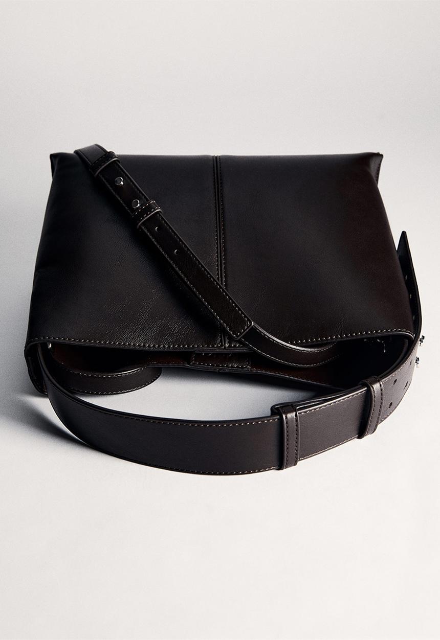 MANGO - Totes bag puala-red - dark brown