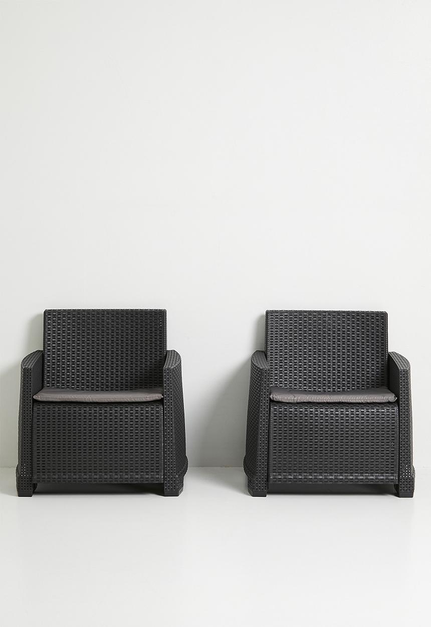 H&S - Italia Garden Furniture set - anthracite