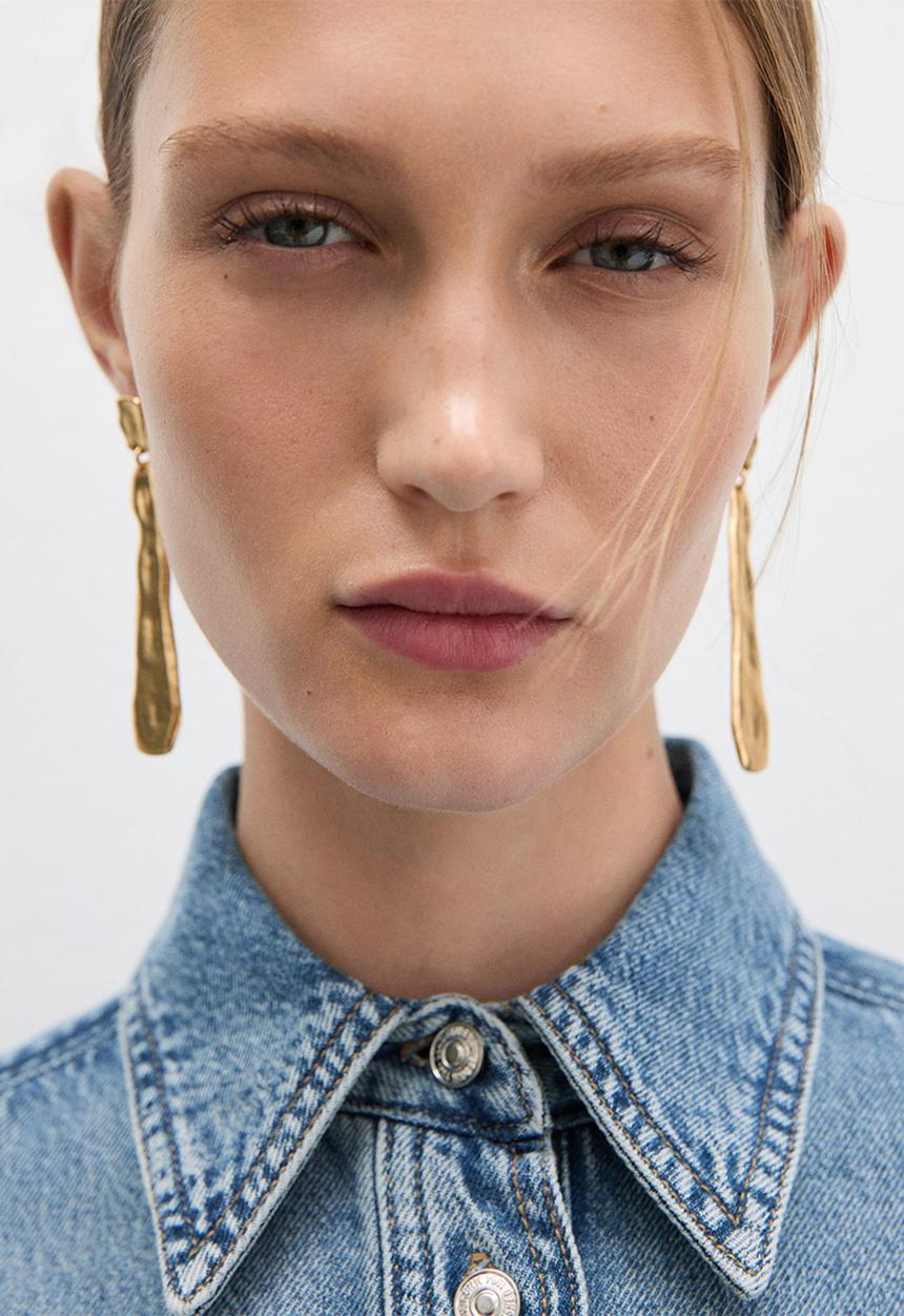 MANGO - Earrings cara - gold
