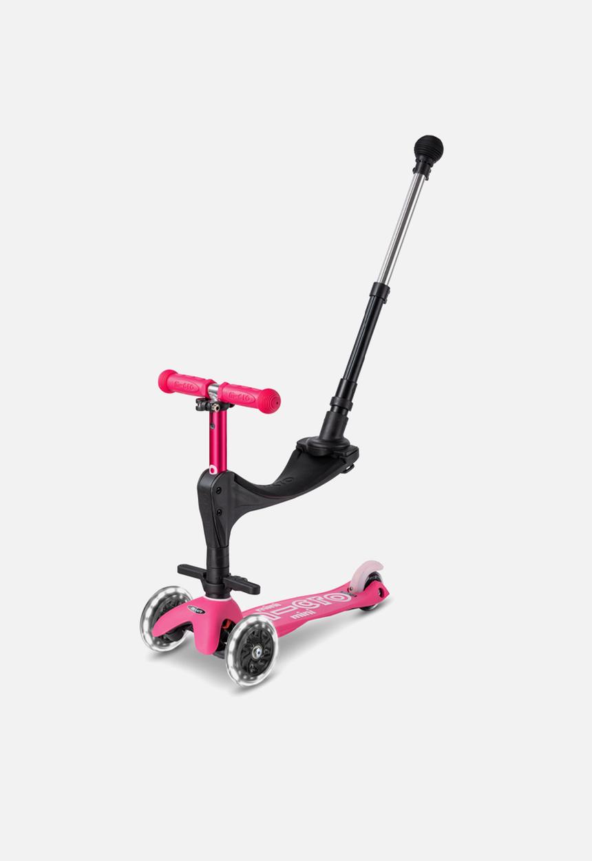 MICRO - Mini 3in1 deluxe plus scooter - pink led