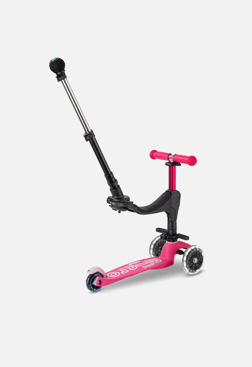 MICRO - Mini 3in1 deluxe plus scooter - pink led