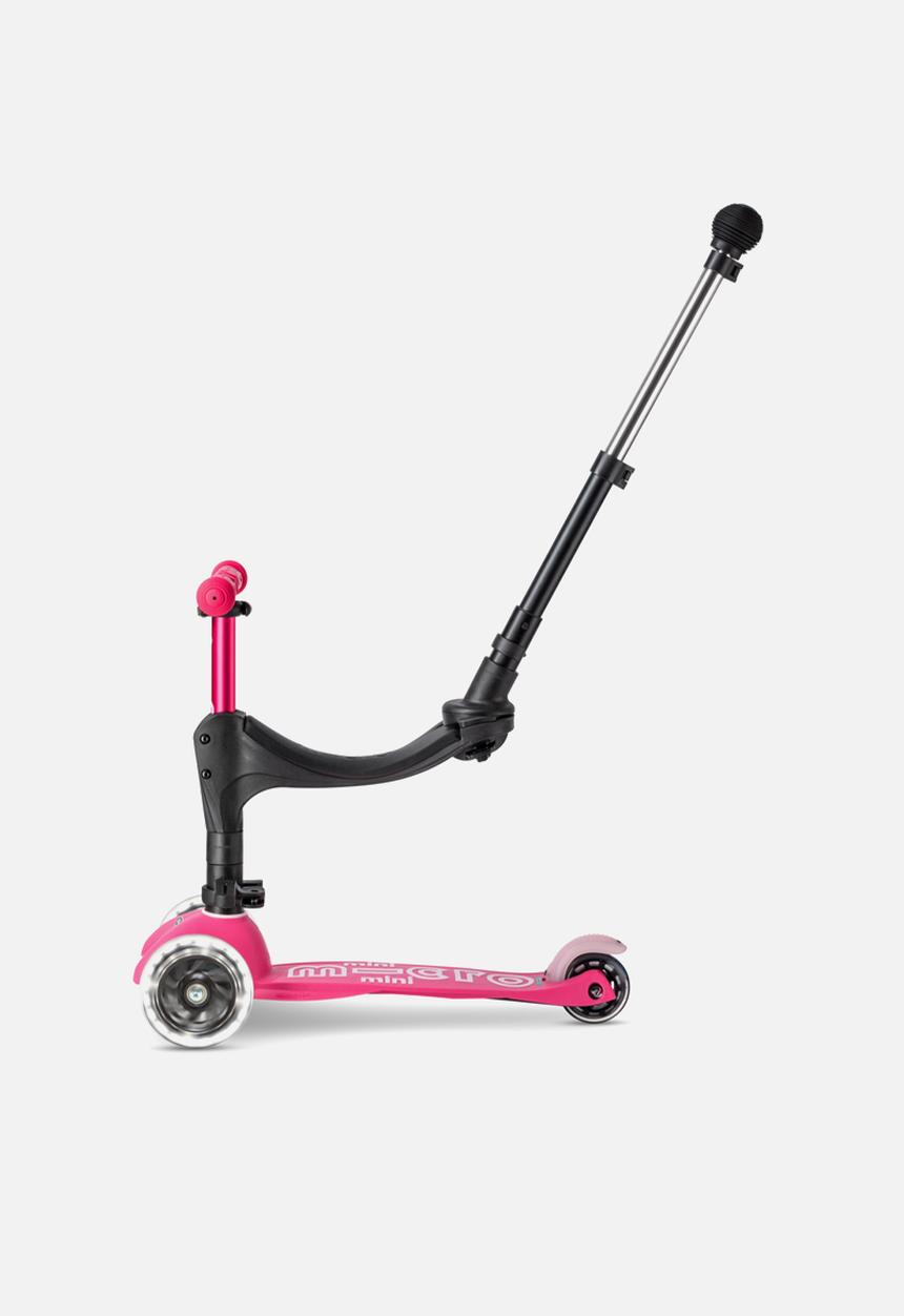 MICRO - Mini 3in1 deluxe plus scooter - pink led