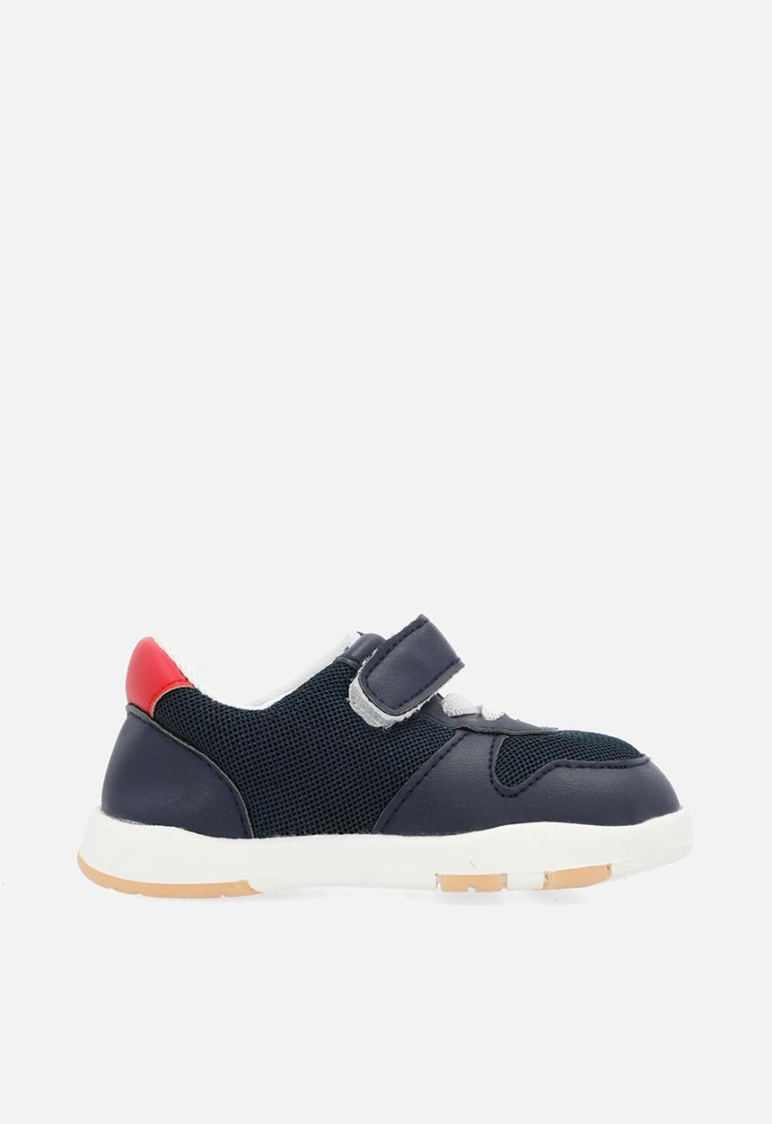 Pop Candy - Adjustable strap fastener sneakers-navy blue