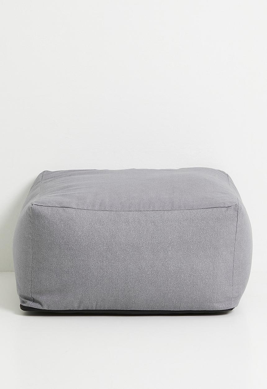 Sixth Floor - Plaza patio ottoman- charcoal