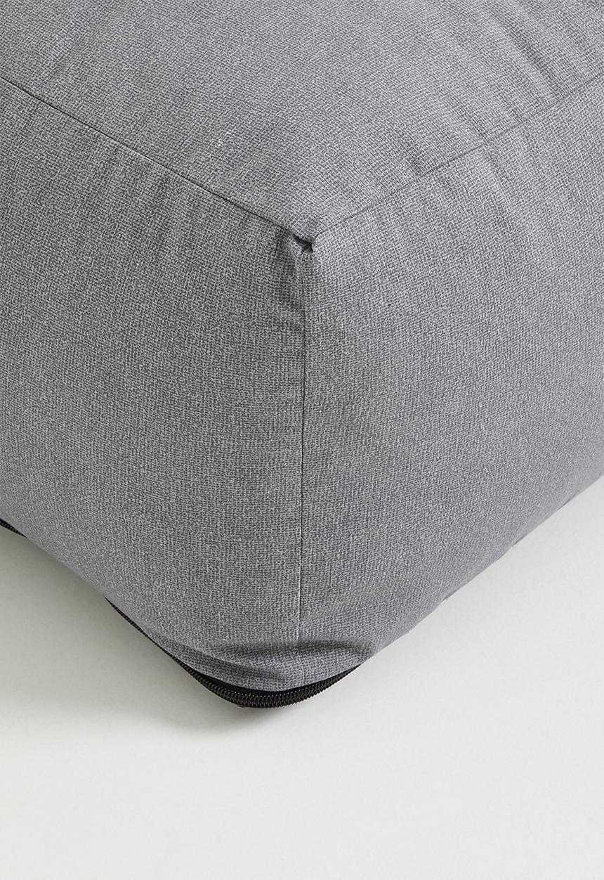 Sixth Floor - Plaza patio ottoman- charcoal