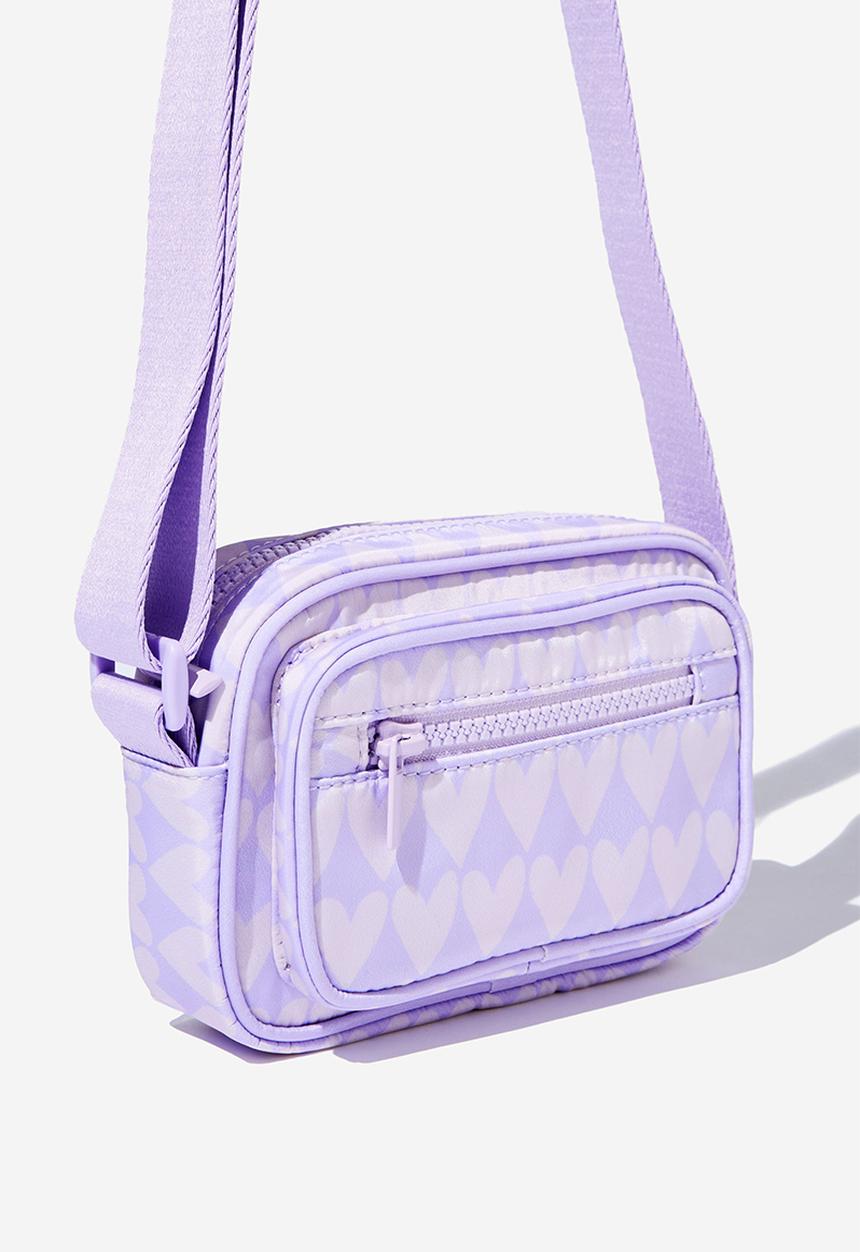 Cotton On - Ciara cross body bag - lilac drop/heart