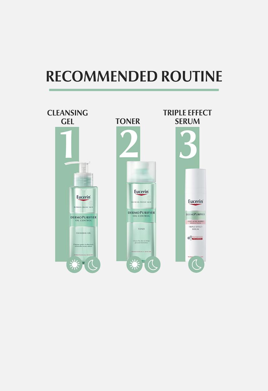 Eucerin - DermoPurifyer Oil Control Face Cleansing Gel, Acne-Prone Skin,200ml
