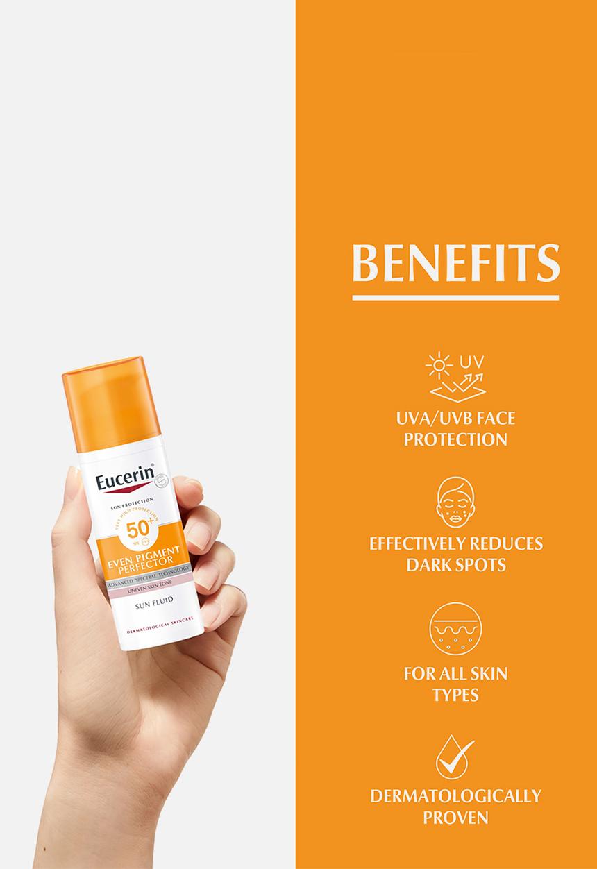 Eucerin - Face Sunscreen Even Pigment Perfector Sun Fluid, SPF 50+, 50ml