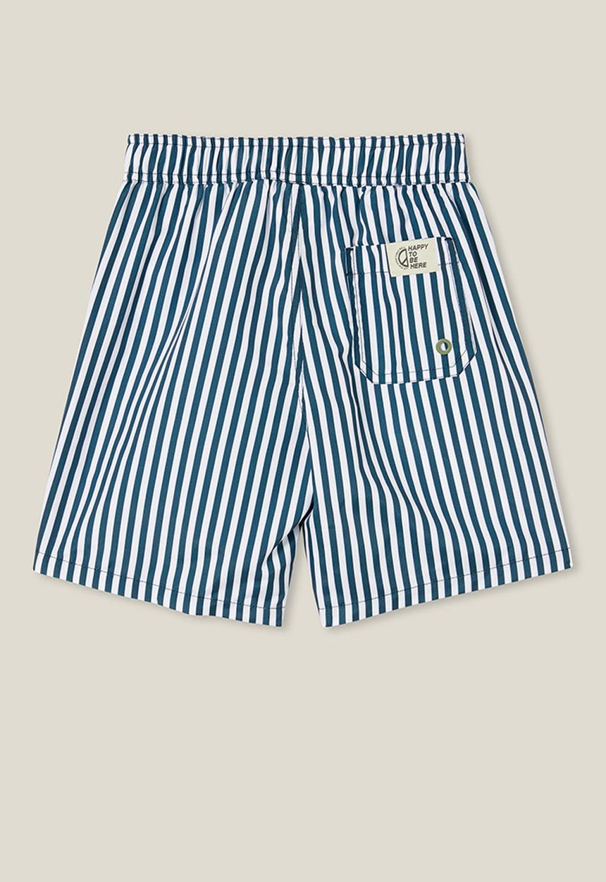 Cotton On - Bobby board short - stargazer/white vertical stripe