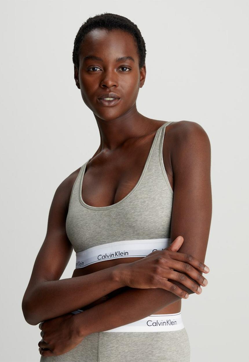 Calvin Klein - Light lined bralette - grey heather