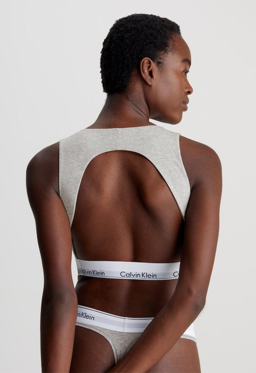Calvin Klein - Unlined bralette - grey heather