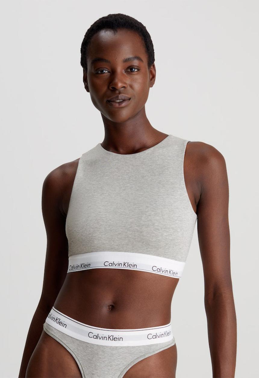 Calvin Klein - Unlined bralette - grey heather