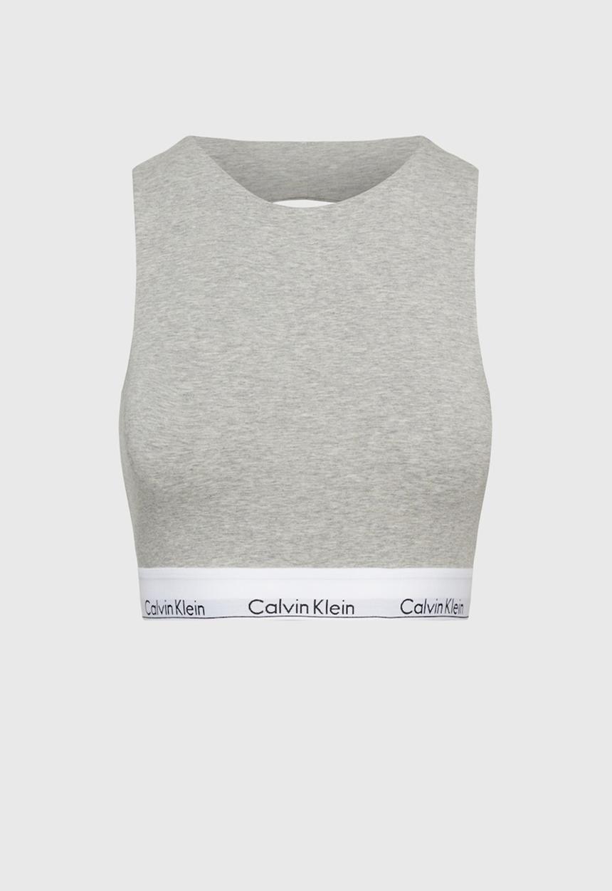 Calvin Klein - Unlined bralette - grey heather