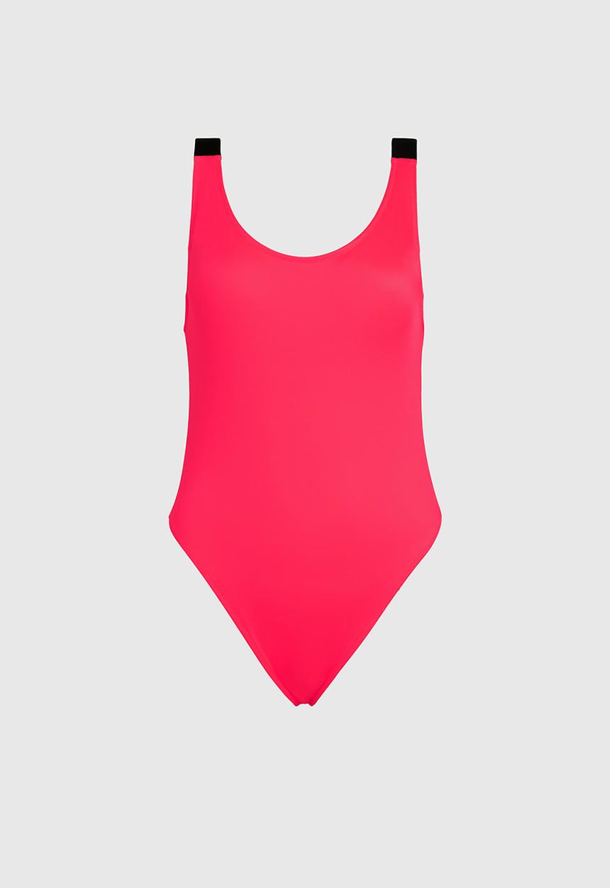 Calvin Klein - Plus scoop back one piece - signal red