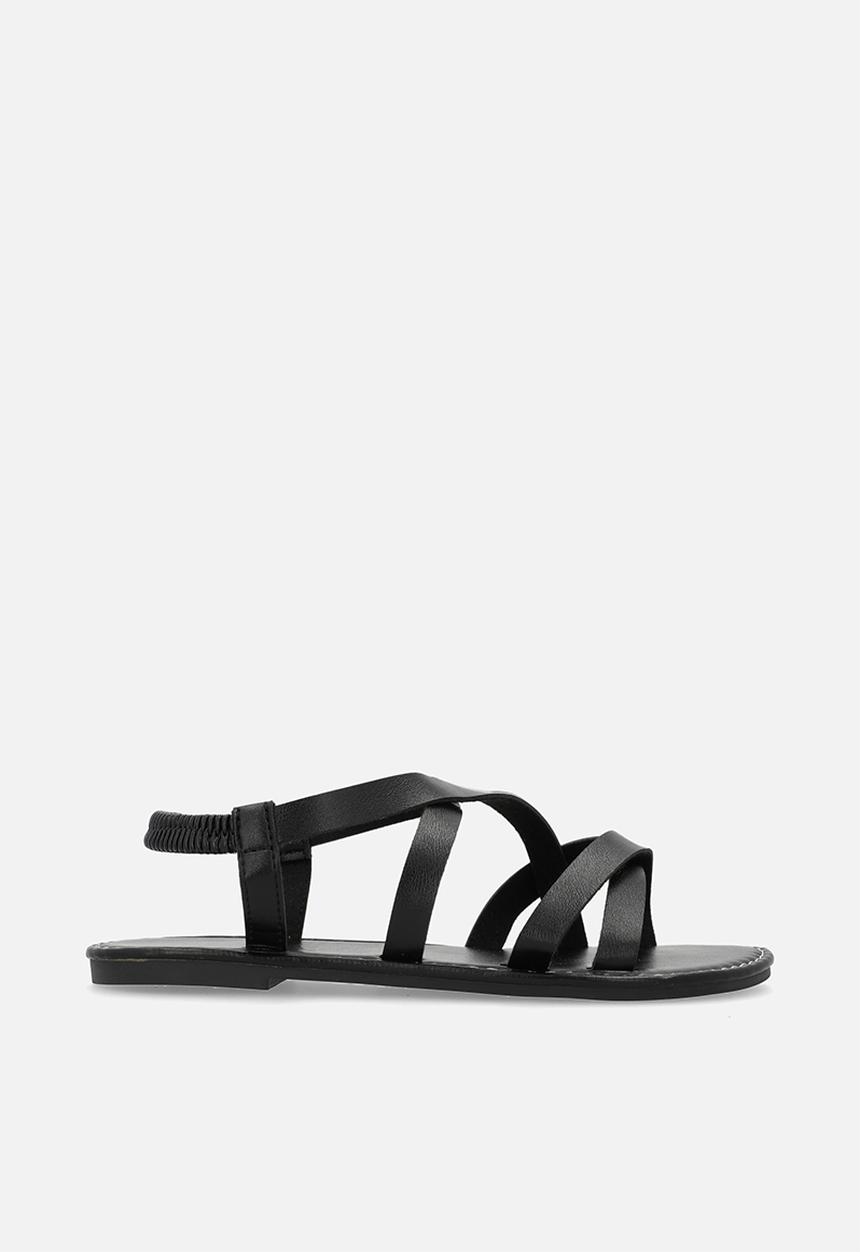 Pop Candy - Criss cross sandals - black