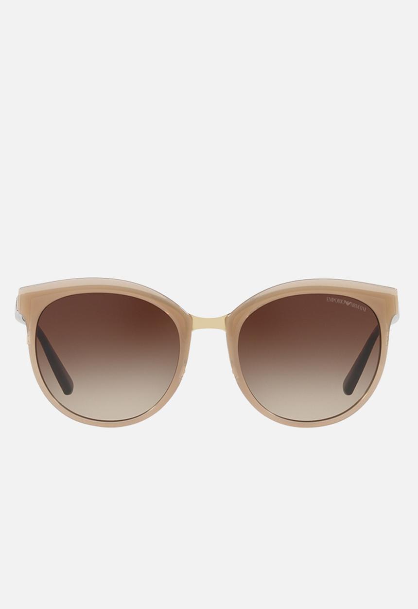 Emporio Armani - Emporio Armani Round Sunglasses Mid Brown