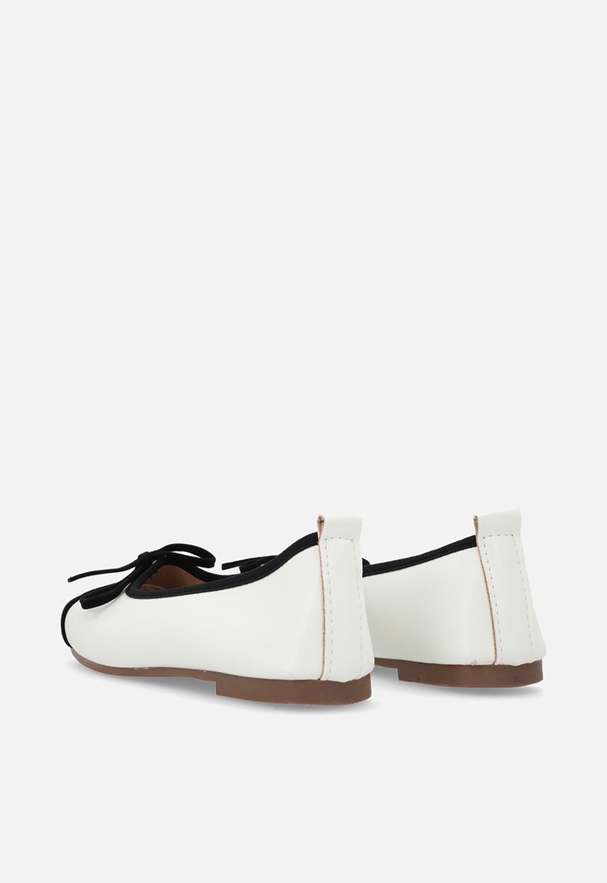 Pop Candy - Contrast ballet pumps - black & white