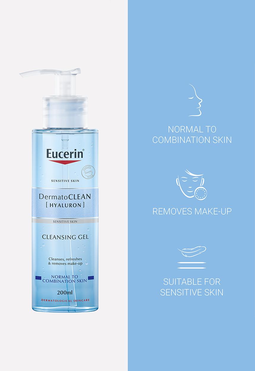 Eucerin - DermatoClean Face Cleansing Gel, for Sensitive Skin, 200ml