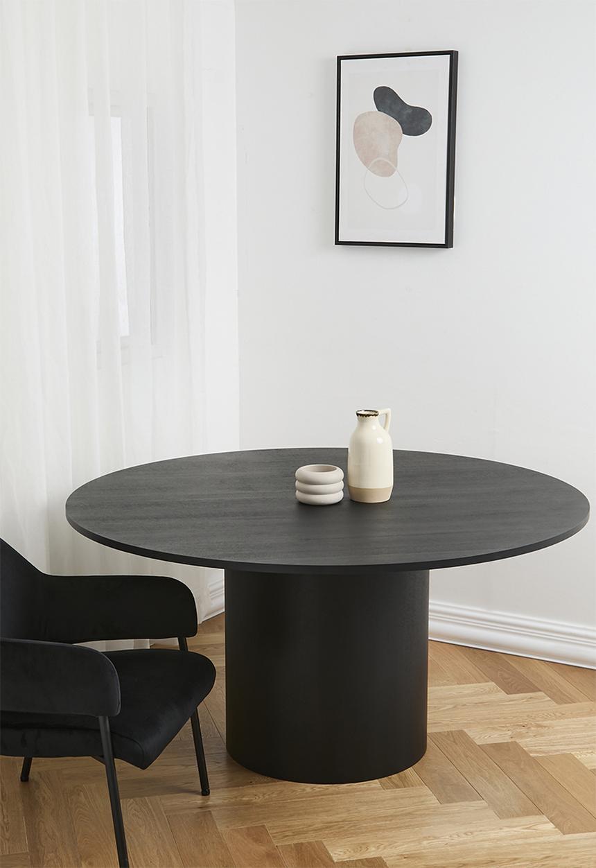 Sixth Floor - Halle wooden dining table - black
