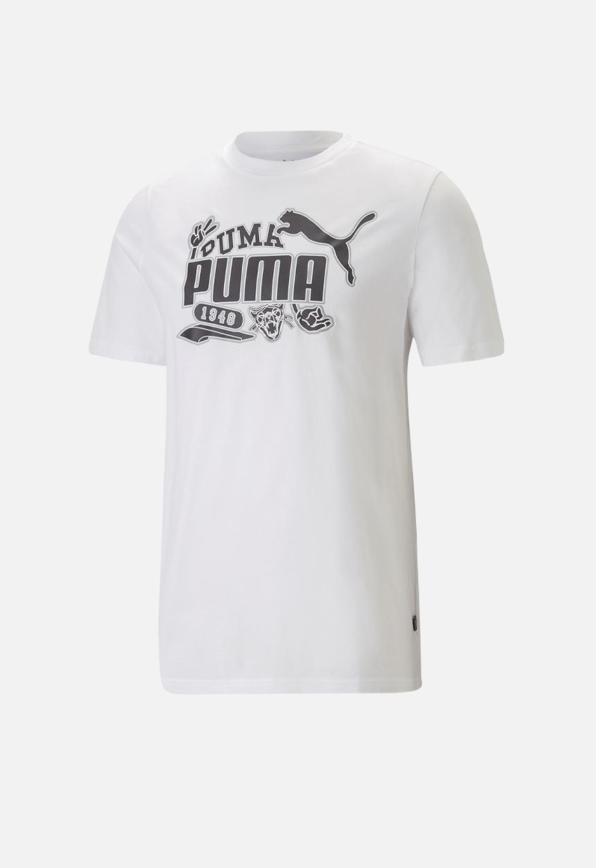 PUMA - Graphics icon tee - puma white