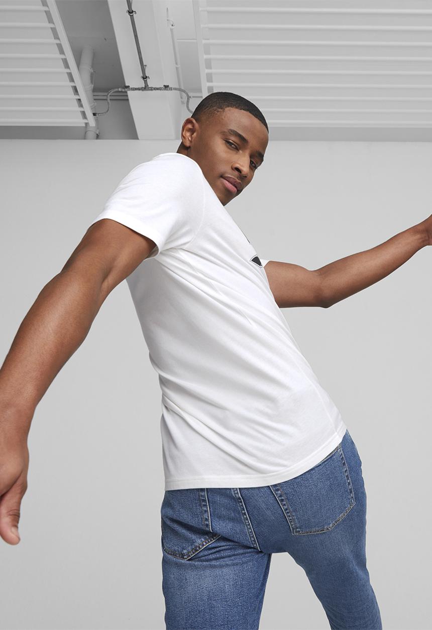 PUMA - Graphics icon tee - puma white