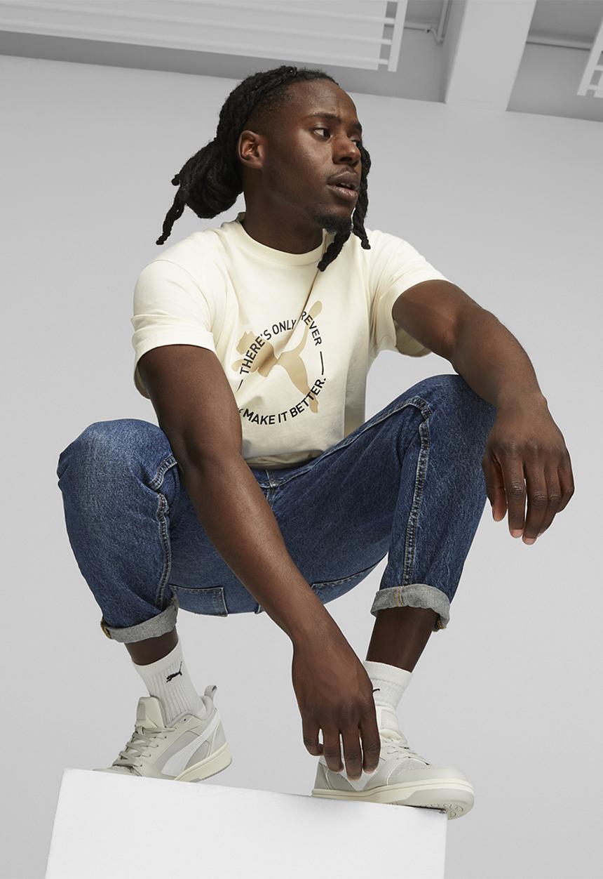 PUMA - Better sportswear tee - beige 