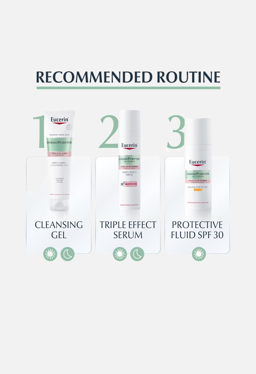 Eucerin - DermoPurifyer Triple Effect Face Cleansing Gel, 150ml