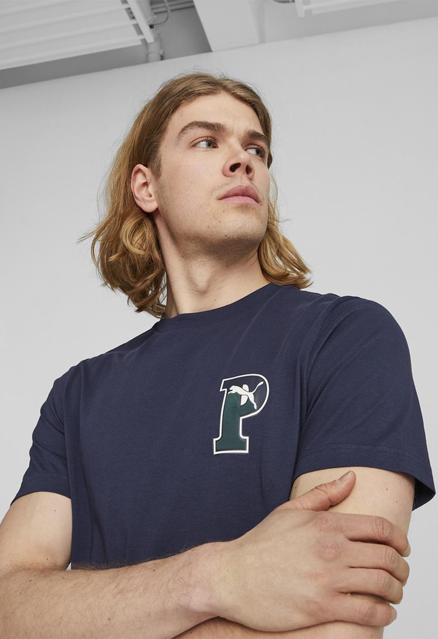 PUMA - Puma squad graphic tee m - puma navy