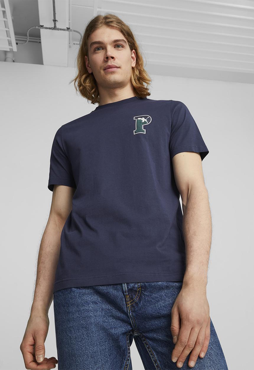 PUMA - Puma squad graphic tee m - puma navy