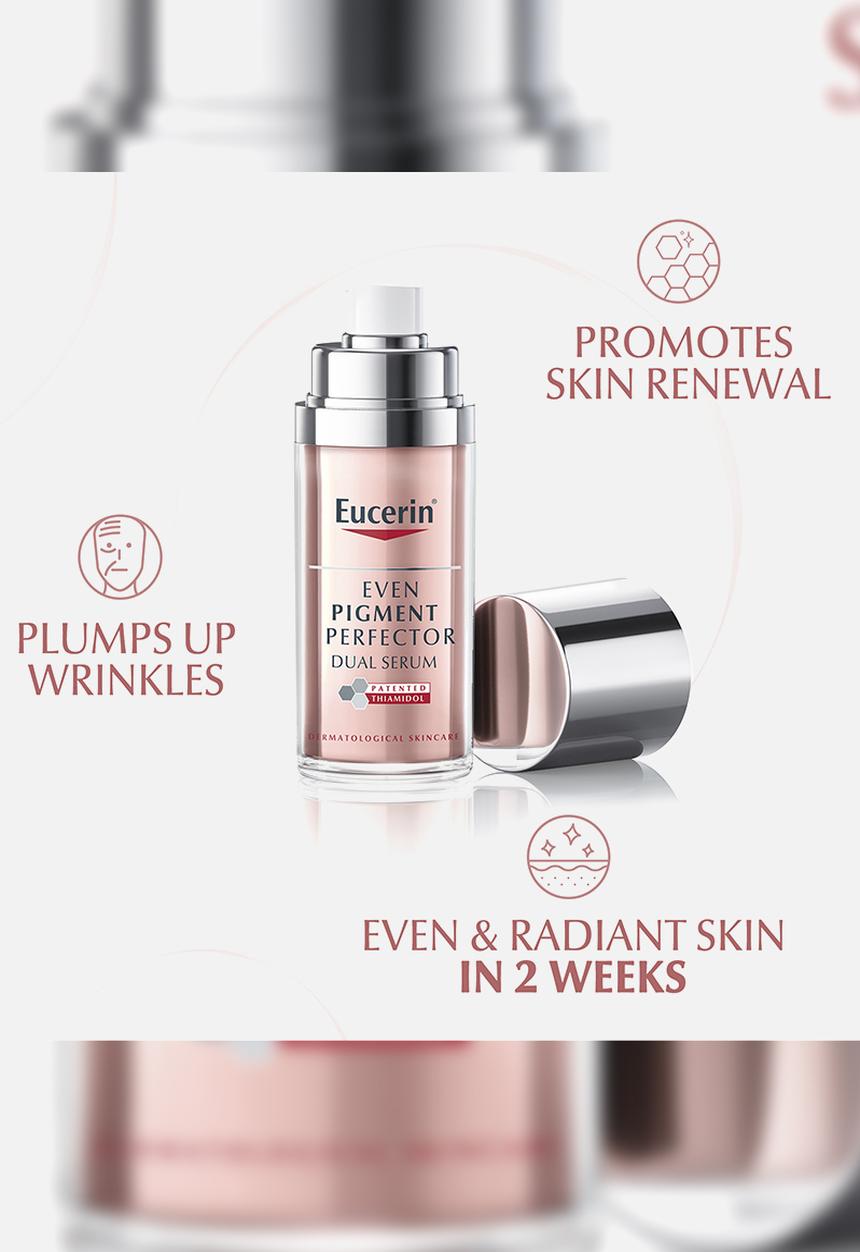 Eucerin - Even Pigment Perfector Dual Face Serum Cream, for Dark Marks, 30ml