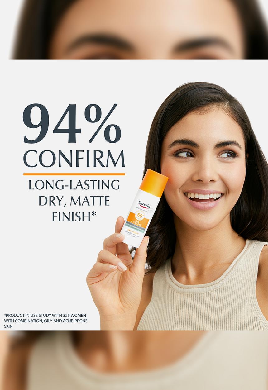 Eucerin - Face Sunscreen Oil Control Gel-Cream Dry Touch, SPF 50+, 50ml