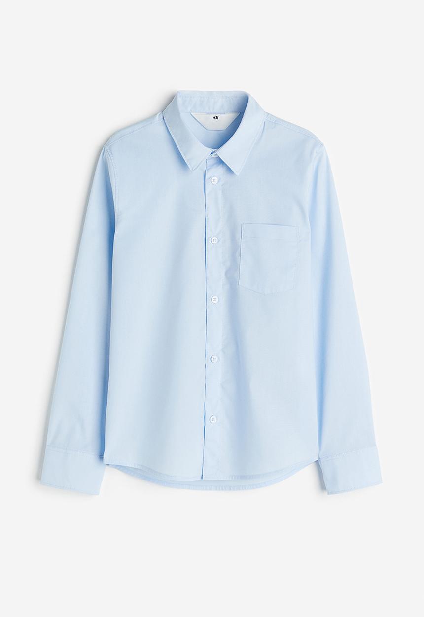 H&M - Easy-iron shirt - light blue