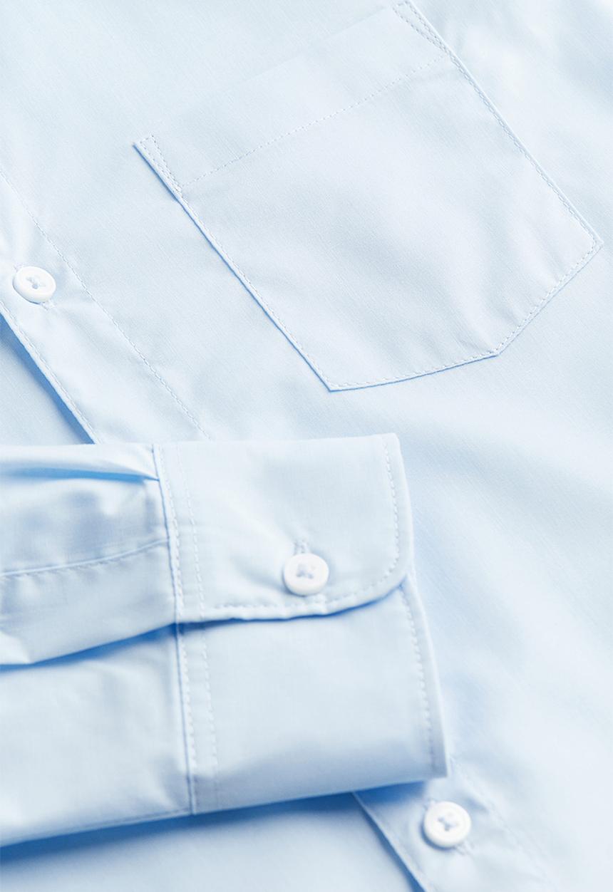 H&M - Easy-iron shirt - light blue