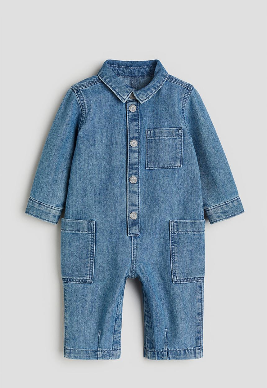 H&M - Denim romper suit - denim blue 