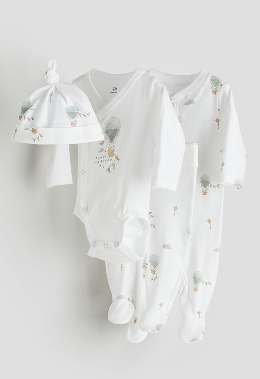 H&M - 4-Piece gift set - white balloons