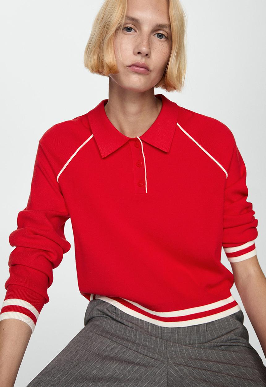 MANGO - Sweater Lotina - Red