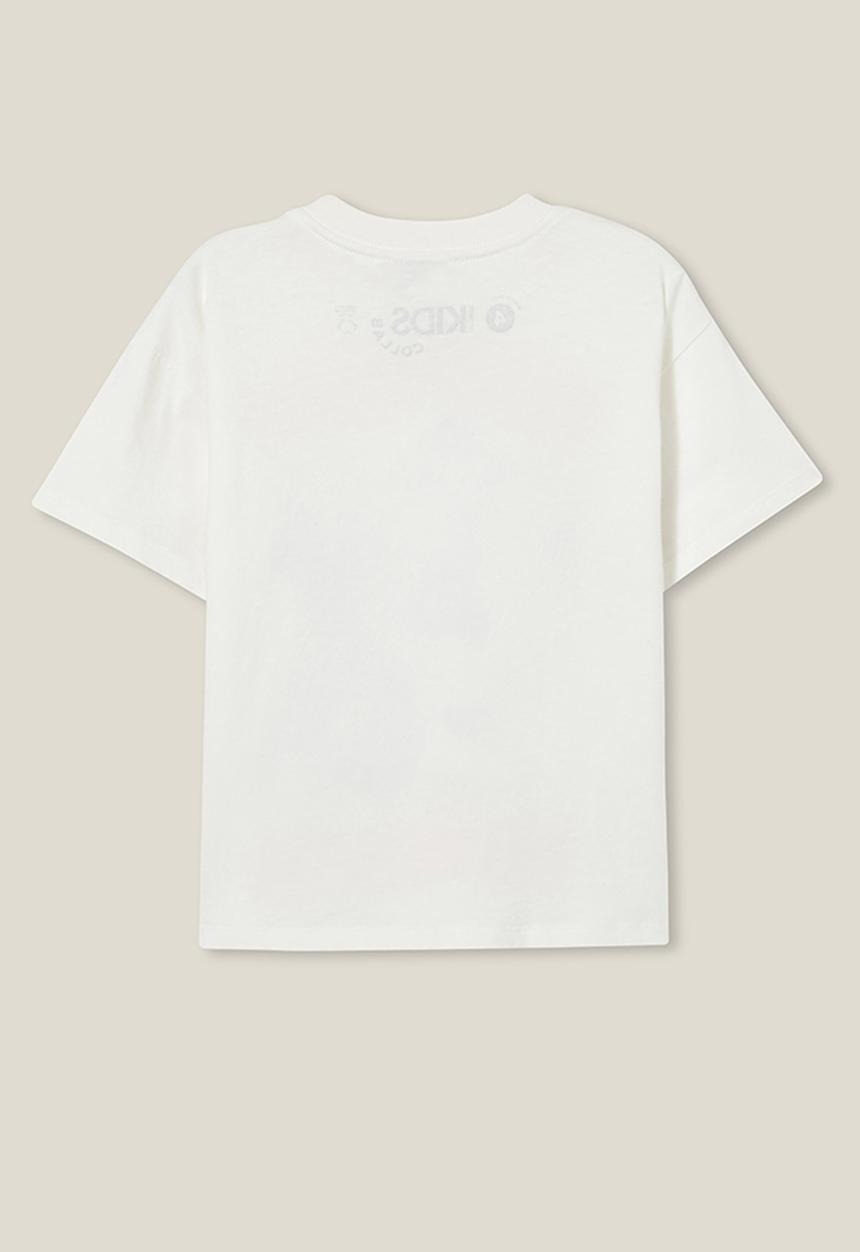 Cotton On - Disney Snow White drop shoulder short sleeve tee - white/vanilla
